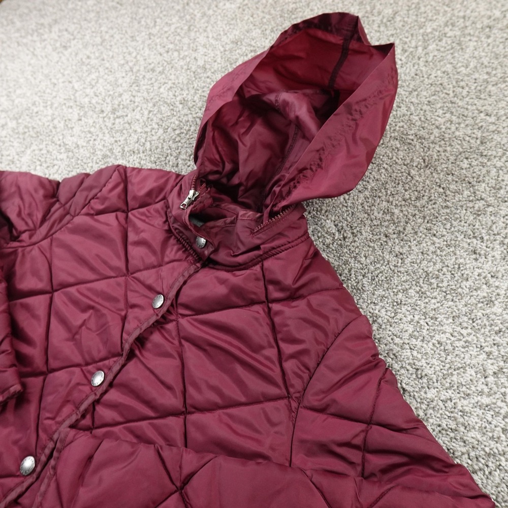 Dickies Jacket Womens S Red Purple Quilted Snap‎ Up Insulated Outdoor Work Coat